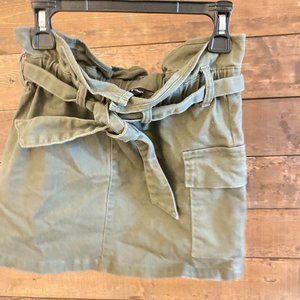 Girls Cotton mini skirt with tie